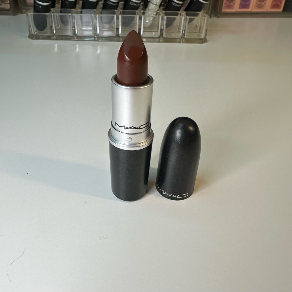 MAC Cosmetics Rich Brown Lipstick in Digging In Matte
